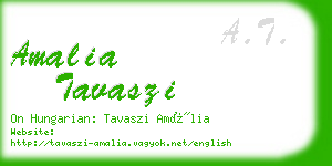 amalia tavaszi business card